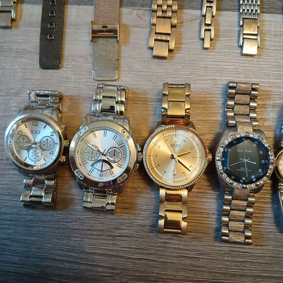 Lot 35+ Watches Parts/Repair ALL Metal Timex Fossil Relic Pulsar Anne Klein main image 8